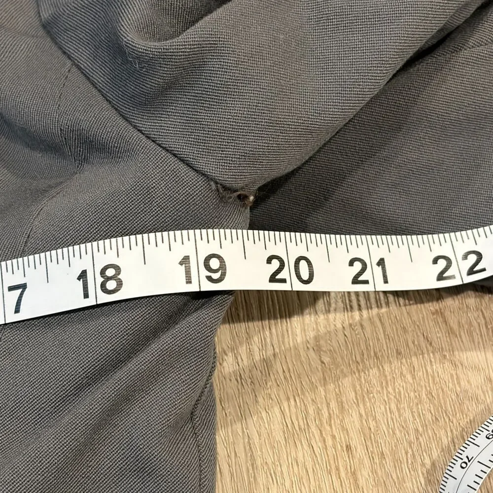 Vtg 70s Grey Uniform Jacket Navy Dress Abbot Military Tailors 39 Reg Buttons - Picture 6 of 10